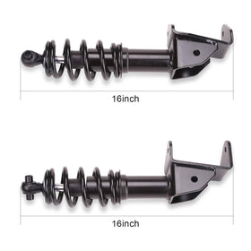 10L0L golf cart front shocks set includes passenger and driver sides.
