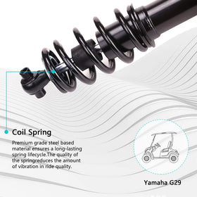 10L0L durable steel front shocks for Yamaha G29 long-lasting ride support.