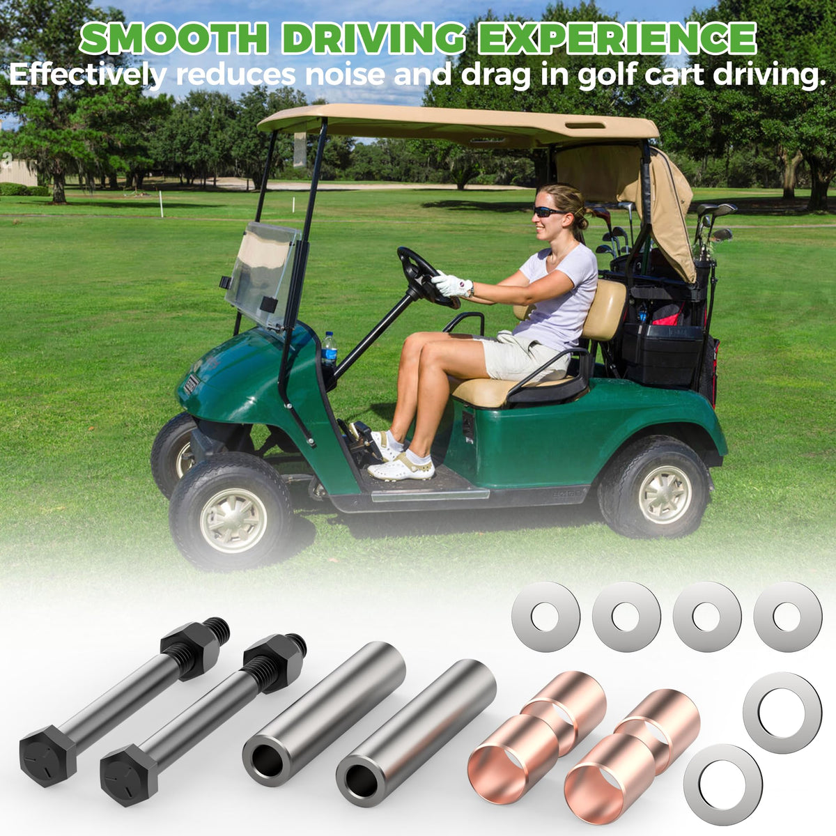 10L0L front spindle parts pack for EZGO installation