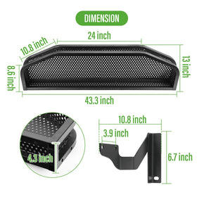 Front storage solution for EZGO RXV, ideal for on-the-go needs