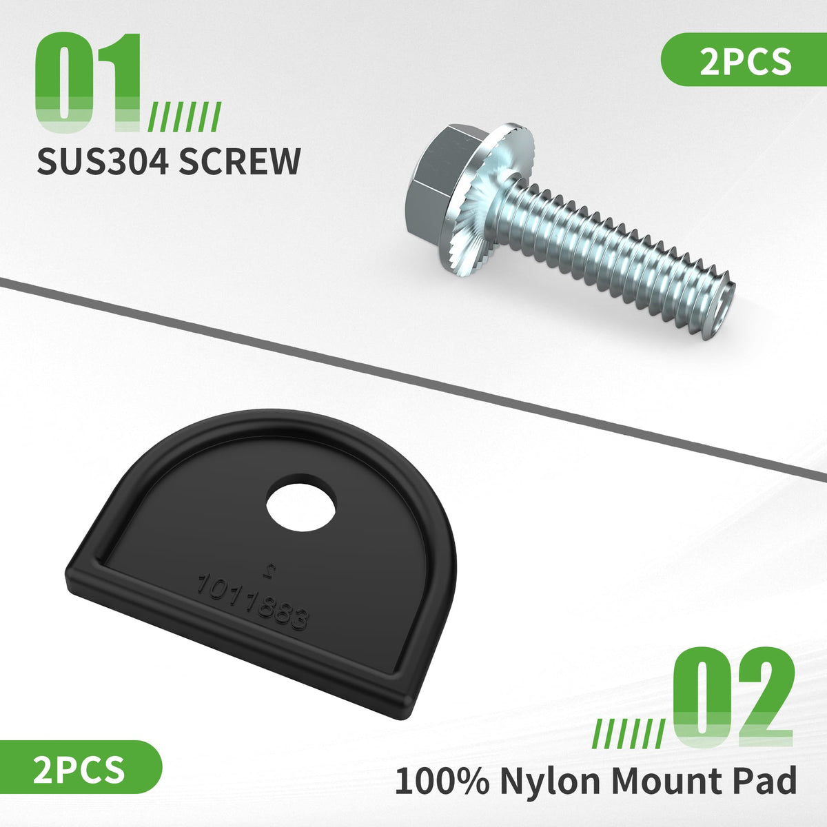 10L0L Front strut bracket support reduces wobble for a steadier ride.