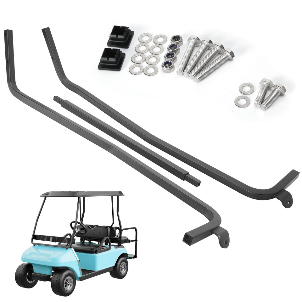 10L0L front strut brackets stabilize roof supports for Club Car DS 2000-up.