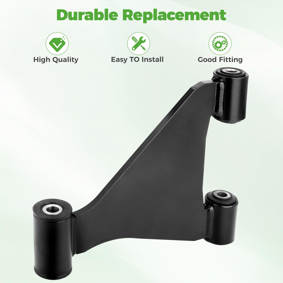 10L0L Front suspension hinge link on EZGO RXV for stable steering.