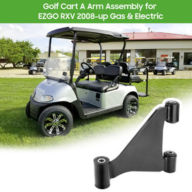 10L0L EZGO RXV A-arm assembly for 2008-up models, improves front-end rigidity.