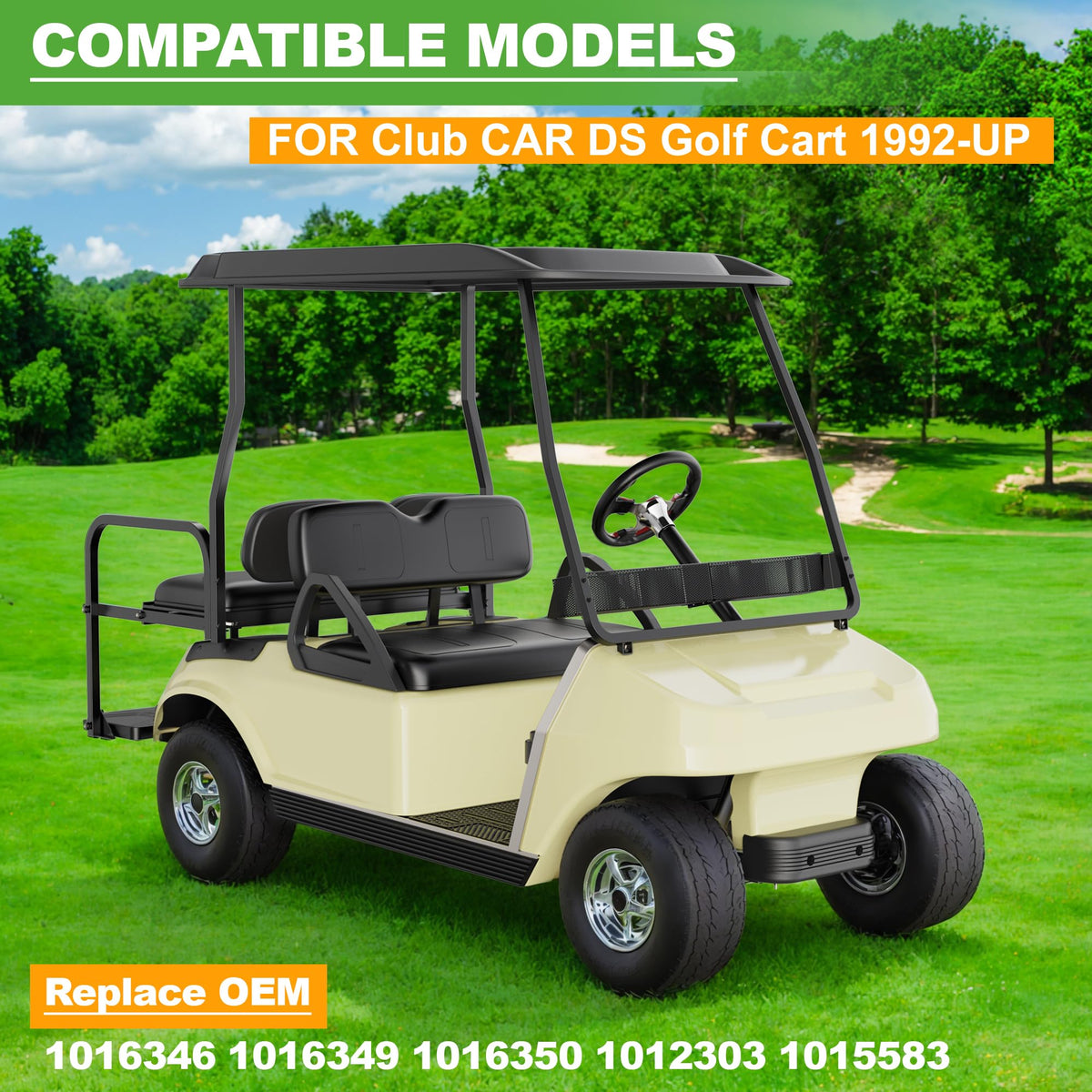 10L0L front suspension upgrade for Club Car DS reduces wear and chatter