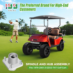 10L0L EZGO Medalist hub assembly with bearings ready to install.