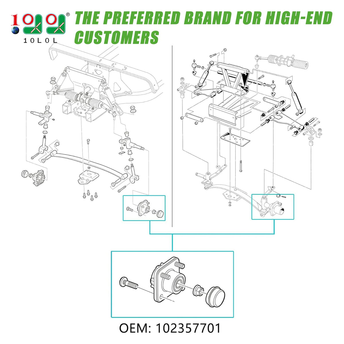 10L0L bearing and race kit enables reliable wheel operation