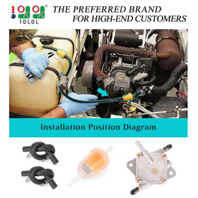 10L0L fuel filter for EZGO TXT helps maintain clean fuel delivery