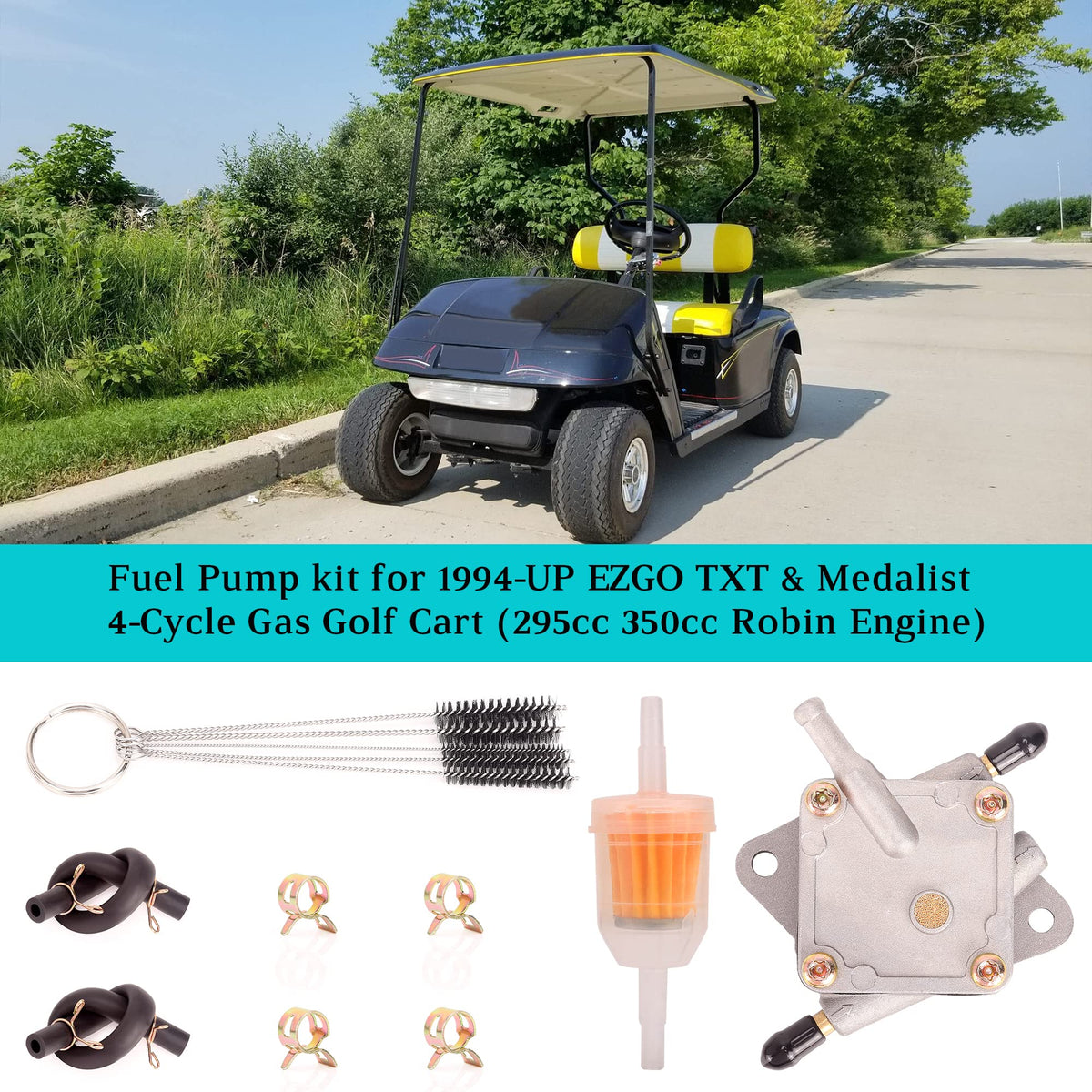 10L0L fuel lines for EZGO TXT support steady fuel supply on the course