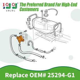 10L0L fuel pump kit contents including filter lines clamps for easy replacement