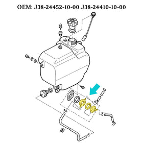 10L0L fuel pump packaging box for Yamaha upgrade application.