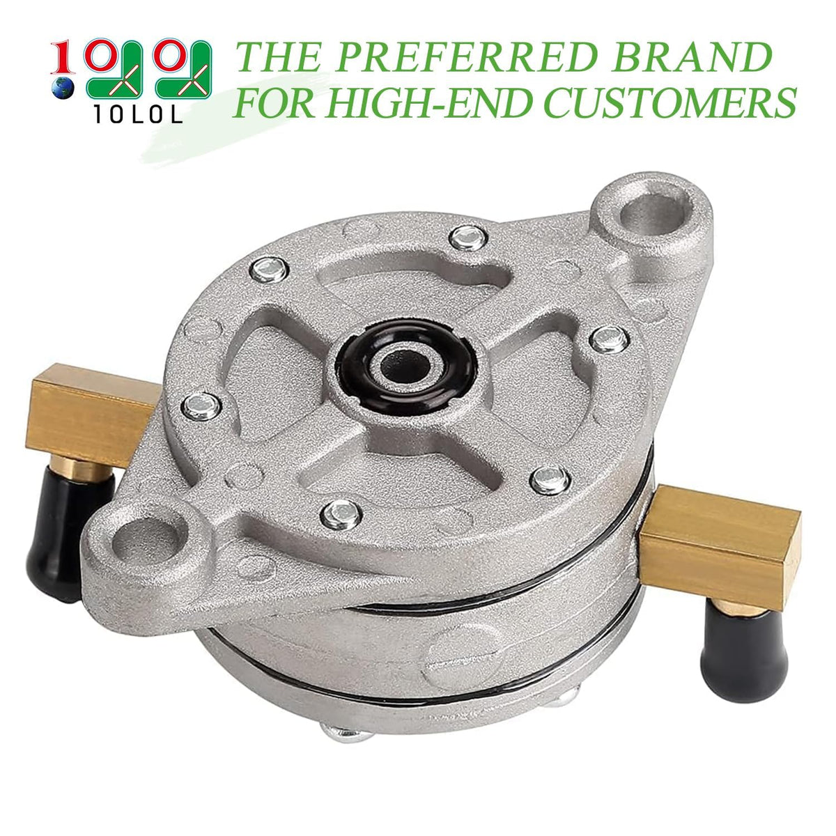 10L0L fuel pump side view highlights slim profile ideal for tight under-hood spaces.