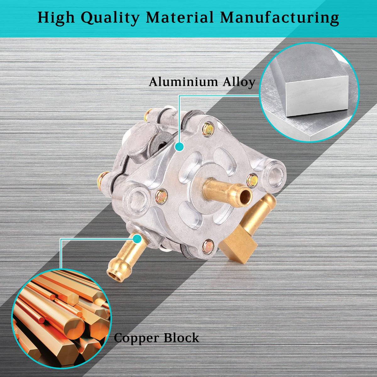 10L0L Yamaha G1/G3 fuel pump rugged housing designed for long-term use.
