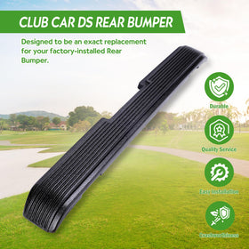 10L0L full-width rear bumper preserves look while adding protection for Club Car DS