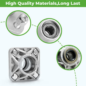 10L0L Fully assembled hub with seals for quick maintenance.