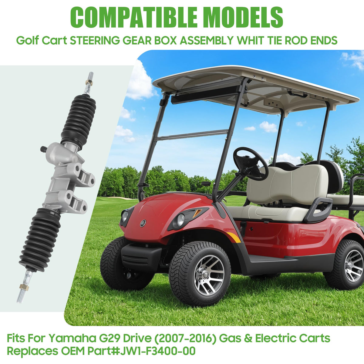 10L0L G29 drive steering box fitment tested for Yamaha G29 compatibility.