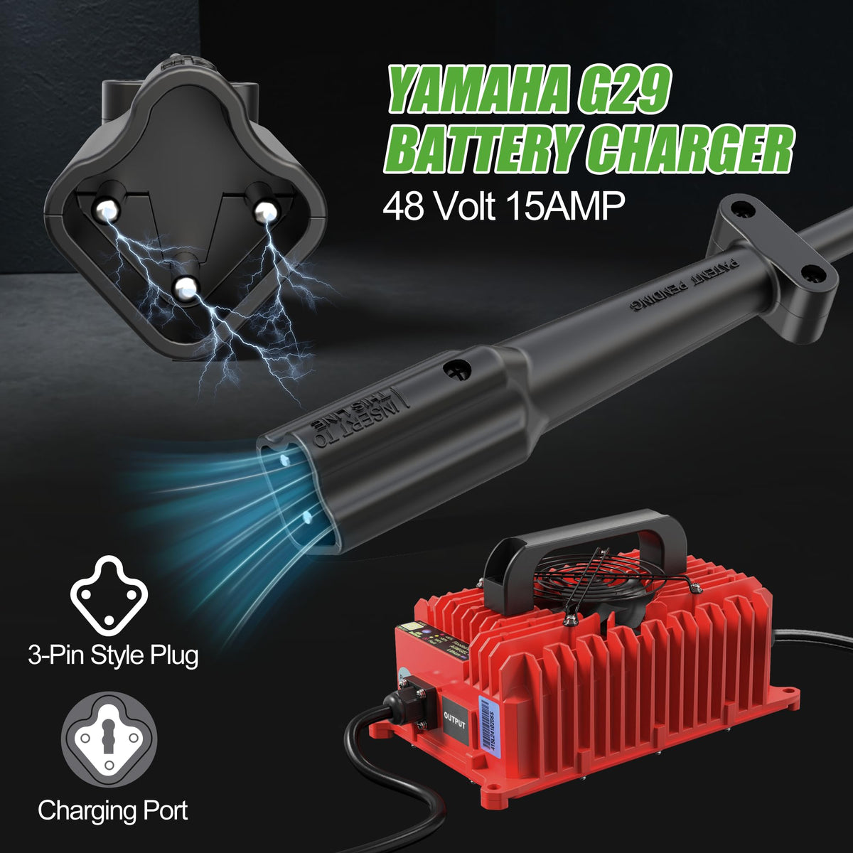 10L0L charger shown in a garage scenario for convenient home charging