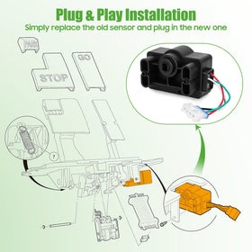 10L0L GCOR sensor fits Club Car Precedent gas models reliably