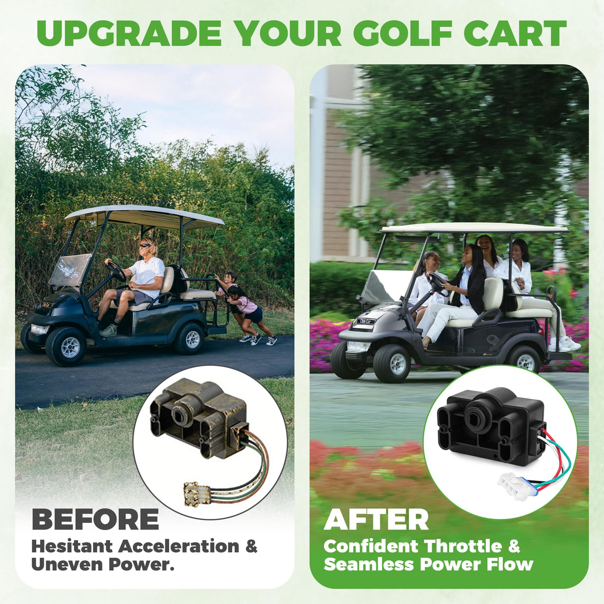 Plug-and-play installation with 10L0L GCOR accelerates cart maintenance