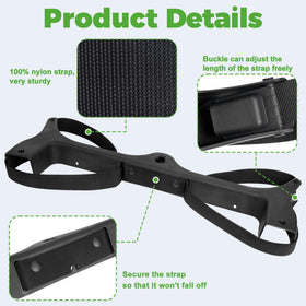 Easy-install kit with bag strap and locking buckles for quick setup