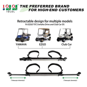 10L0L golf bag attachment rack provides sturdy, anti-slip support.