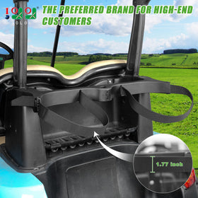 10L0L golf bag holder bracket in black finish for a sleek look