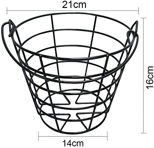 Black 10L0L golf ball bucket ideal for driving ranges and backyard