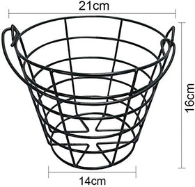 Black 10L0L golf ball bucket ideal for driving ranges and backyard