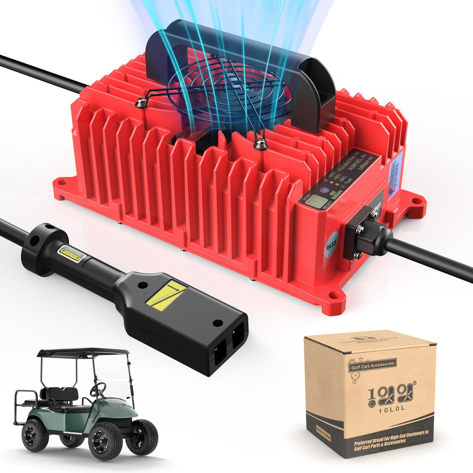 10L0L Golf Cart Charger with D Style plug for EZGO TXT, reliable 36V charging