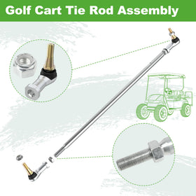 24-inch threaded rod component of 10L0L Golf Cart Tie Rod Assembly.