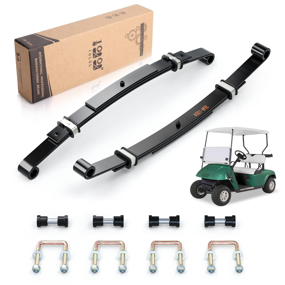 10L0L 3-leaf springs rear kit for EZGO TXT, smoother ride