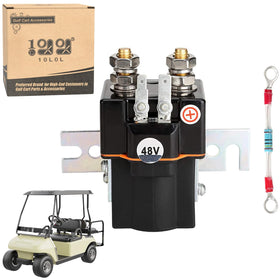 10L0L golf cart solenoid front view for Club Car DS, installation-ready and reliable
