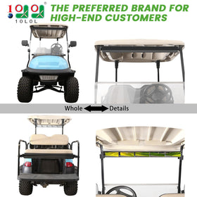 10l0l golf cart wide-angle 5-panel mirror improves situational awareness