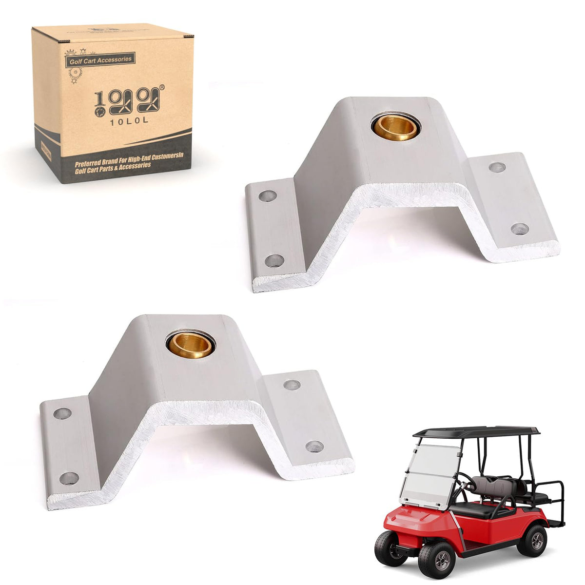 10L0L accelerator bracket for Club Car DS offers improved pedal alignment.