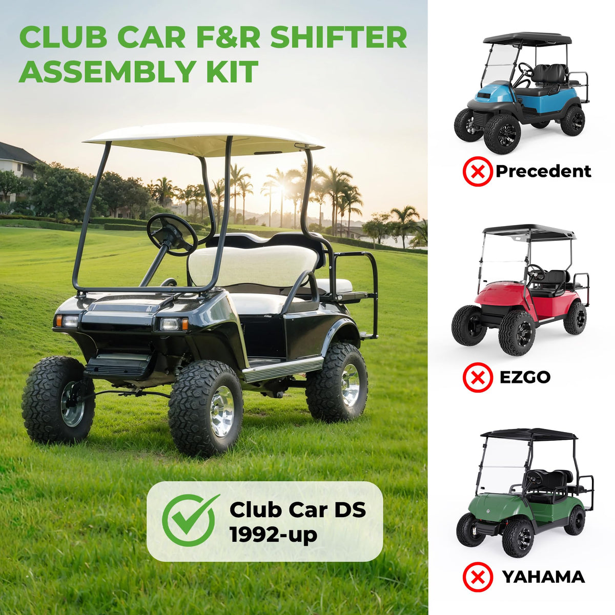 10L0L bushings reduce wear and extend pedal life in electric and gas carts.