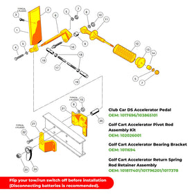 10L0L lock nut stabilizes the accelerator mechanism during use.