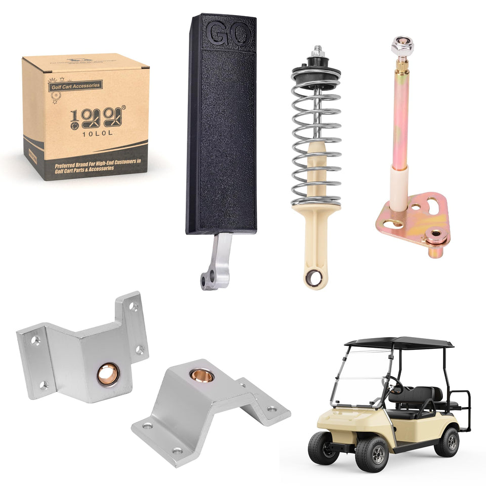 10L0L pedal bracket for Club Car DS provides precise fit and smoother pedal feel.