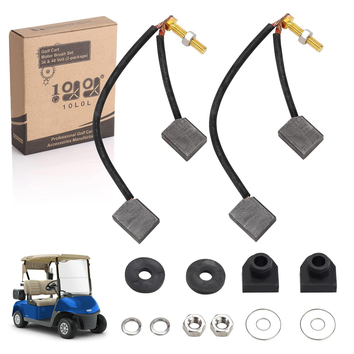 10L0L ADC motor brush kit for EZGO TXT 1997-2009 ready for install