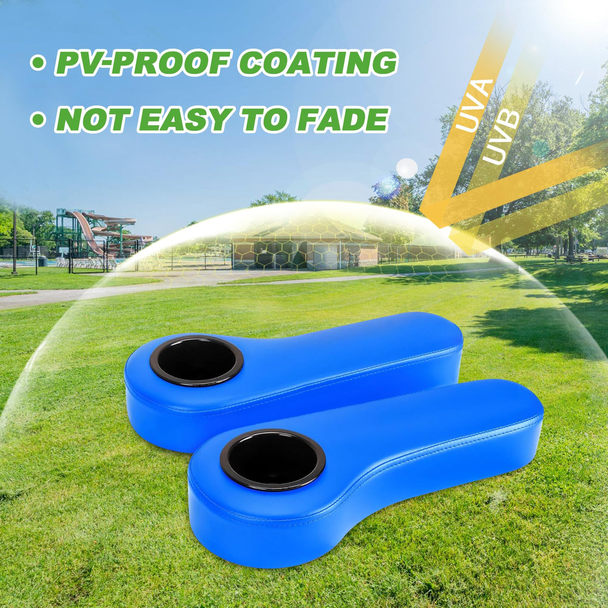 10L0L blue arm rest sponge adds comfort with a resilient, comfy feel