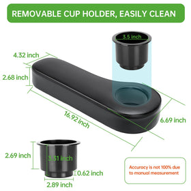 10L0L removable cup holder armrest easy cleaning and flexibility