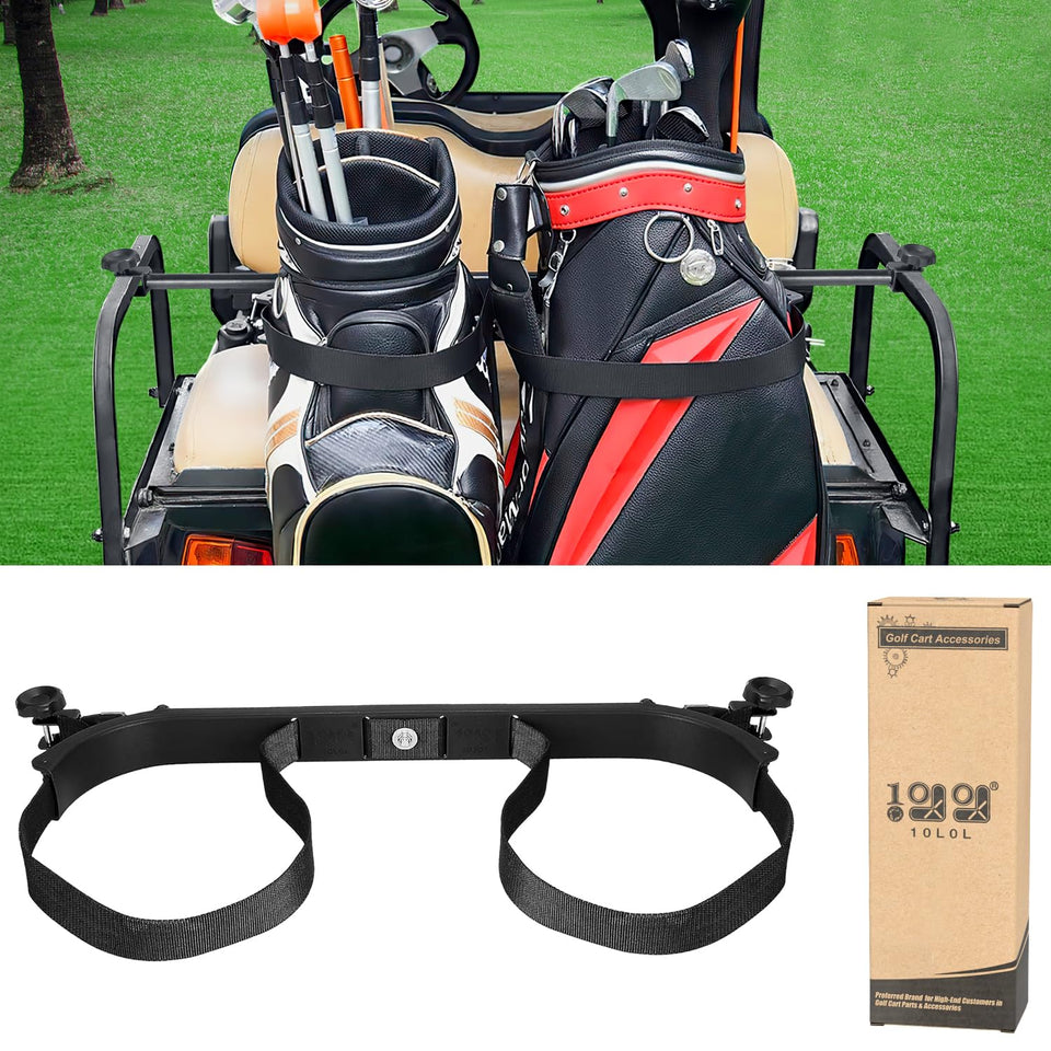 10L0L golf cart bag holder bracket secure locking for bumpy fairways
