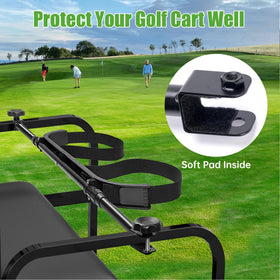 EZGO rear seat setup with 10L0L bag holder for secure bag