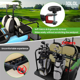 10L0L golf cart bag holder soft pad interface prevents wear