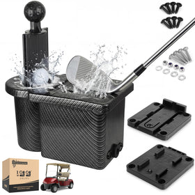 10L0L Golf Cart Ball Washer Combo for on-the-go cleaning of balls and clubs