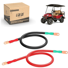10L0L golf cart battery cable 36 inch black close-up highlighting pure copper wiring for high current