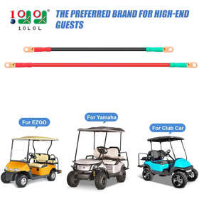 10L0L golf cart battery cable 38 inch red close-up showing durable copper ends for reliable connections