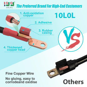 10L0L Golf Cart Cables 14-inch: improved throttle response for EZGO RXV.