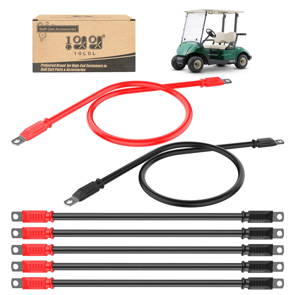 10L0L golf cart 14in black cables for reliable 48V connections and easy install
