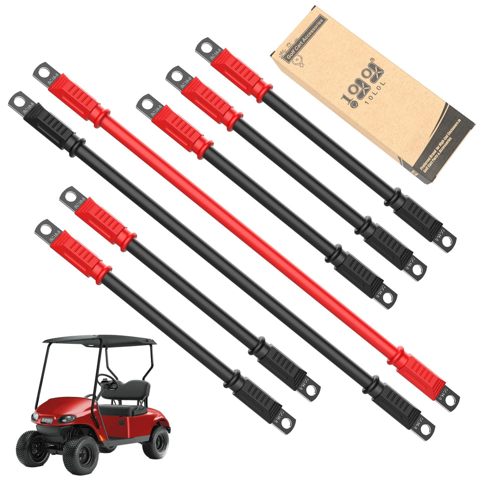 10L0L golf cart battery cables with positive and negative leads for steady power delivery