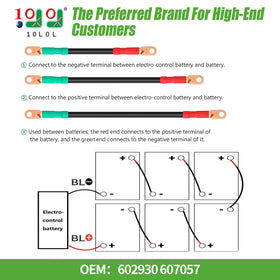 10L0L battery cables, 12.5-inch, optimized routing for steady power.